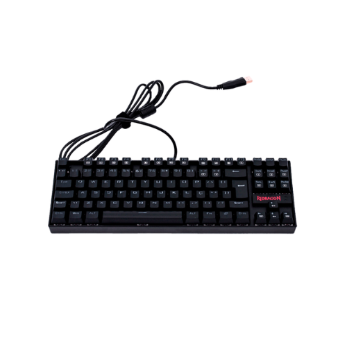 Teclado Mecânico Redragon Gamer Kumara Led vermelho K552 Preto Switch Brown